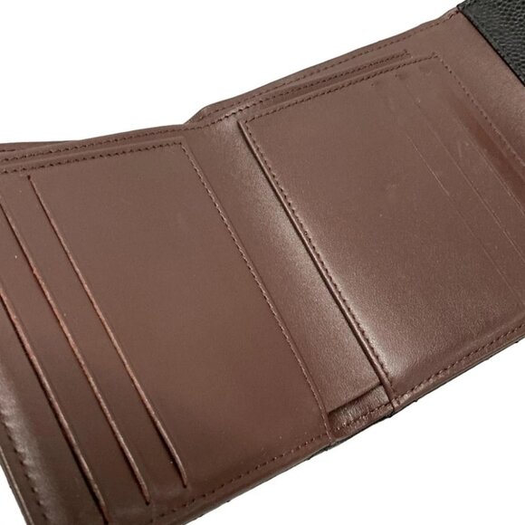 Auth CHANEL Matelasse/Classic Small Flap Wallet A82288 Black Grained Calfskin - Picture 3 of 11